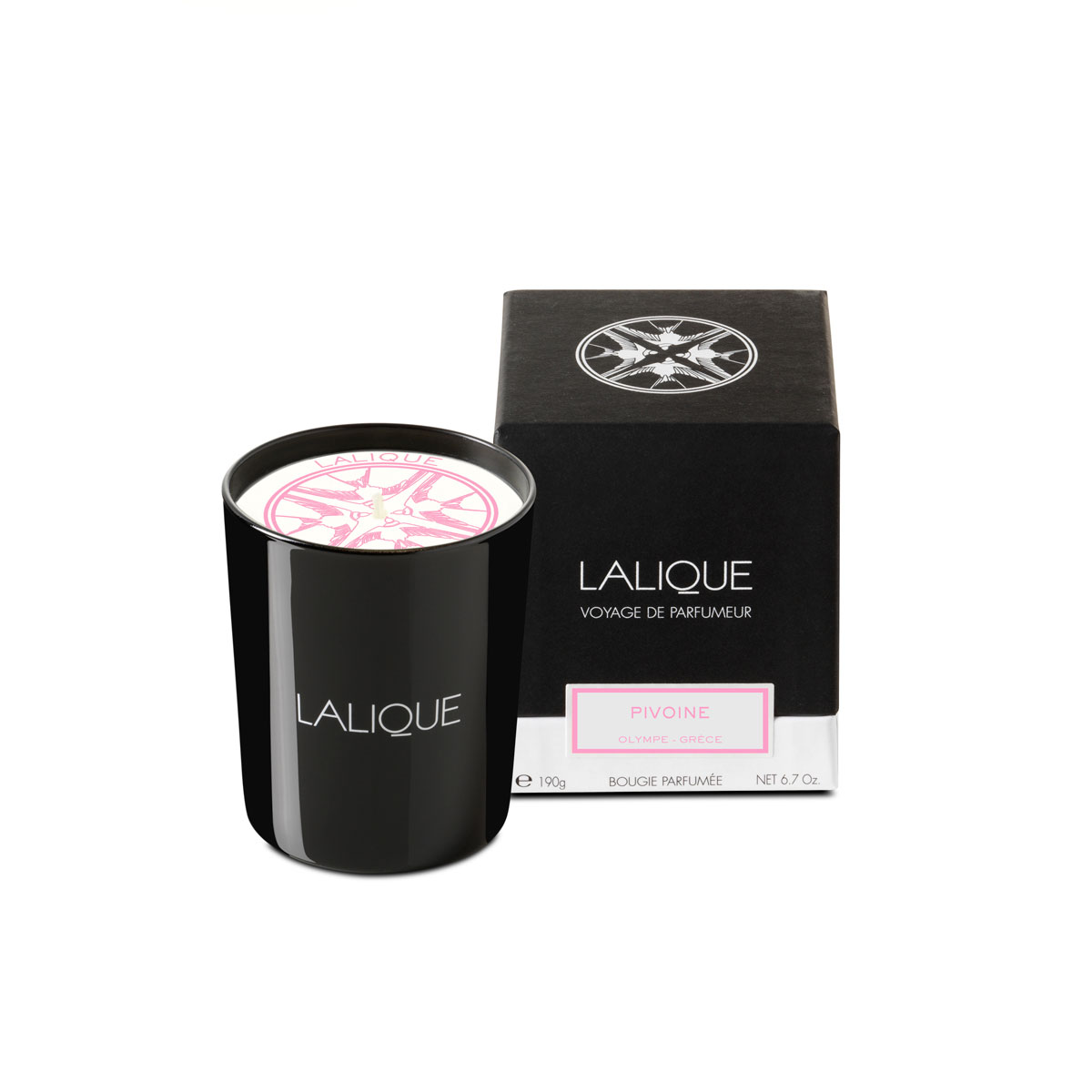 Lalique Pivoine Olymp Mount Scented Candle, Peony Greece